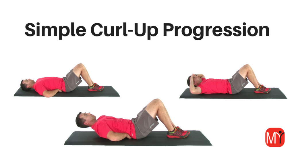 Curl Up Exercise Progressions