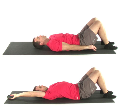 Lying Overhead Flexion Stretch