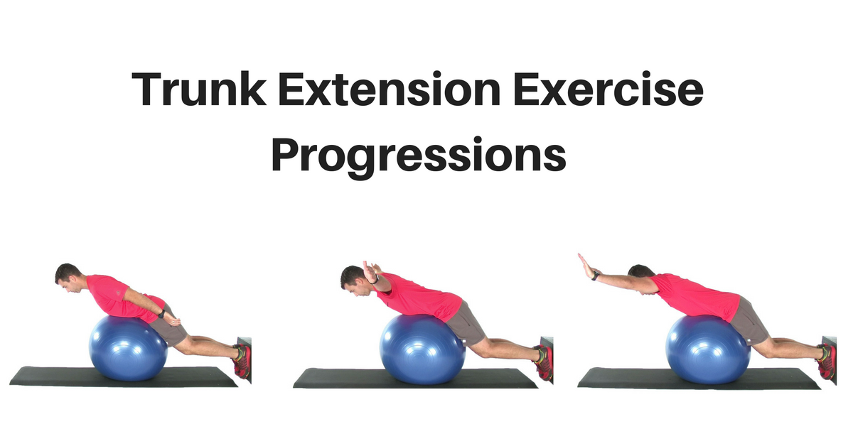 Trunk Extension Exercise Progressions
