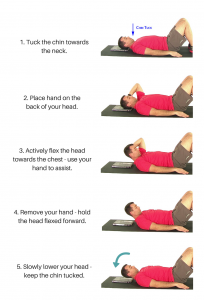 Neck Stability Exercises_ Supine Neck Retraction with Assisted Flexion