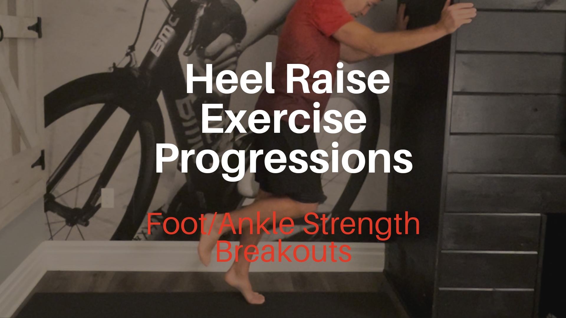 Here are 2 heel raise progressions that can be used for Achilles Tendi