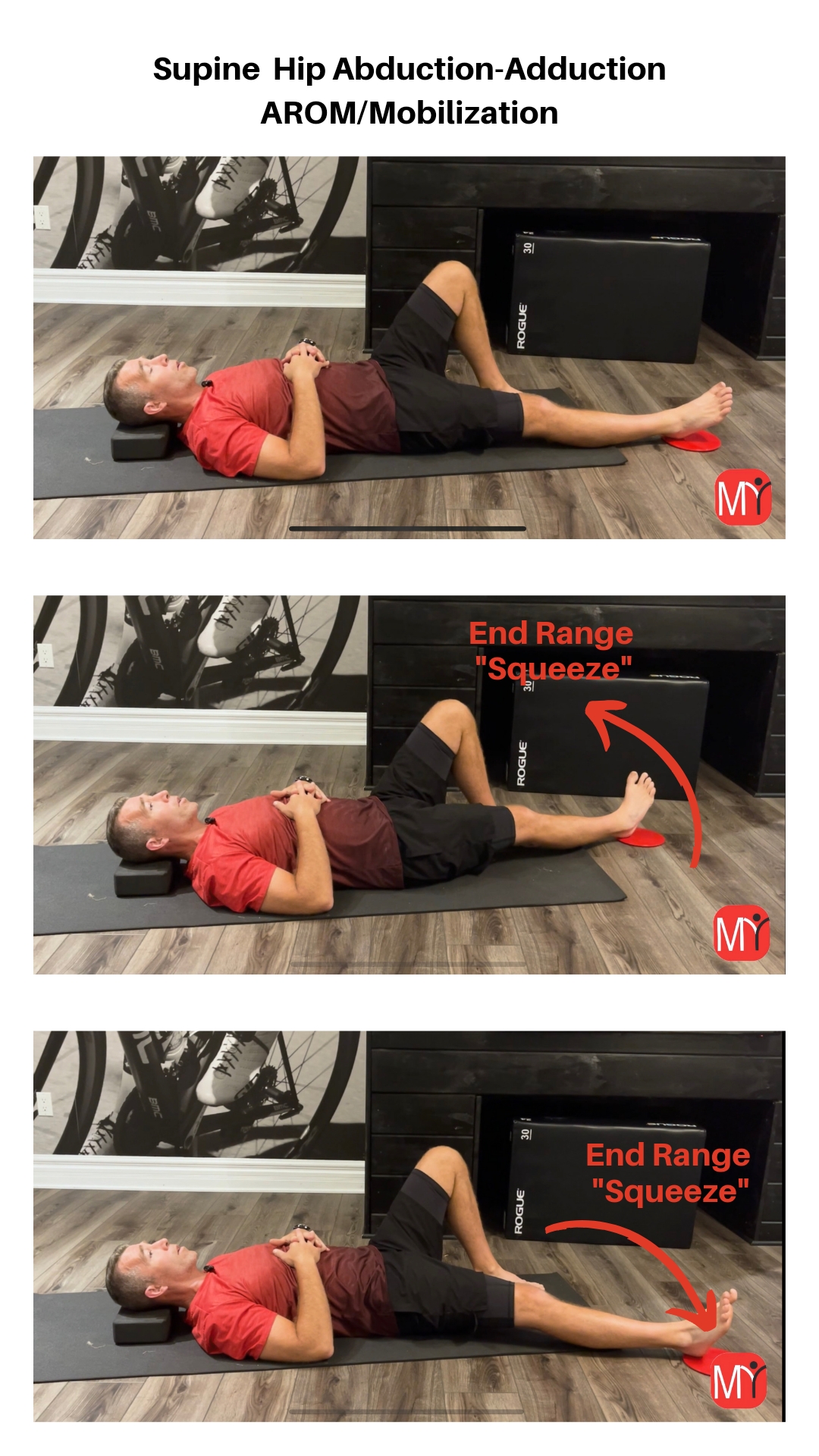 Supine Hip Abduction Squeeze Supine Hip Abduction Squeeze